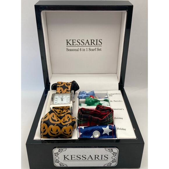 Kessaris Seasonal Band Watch 25mm Set - Fresh Battery - Six Adjustable Bands - Picture 1 of 11